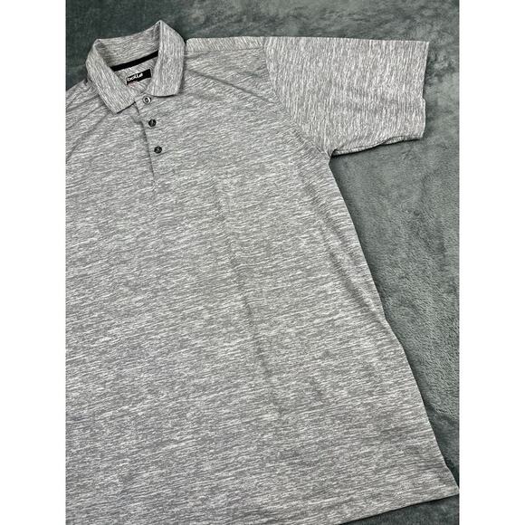 Bollé Men’s Medium Gray Heather Performance Polo Shirt Excellent - Picture 4 of 8